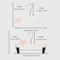 Kochwert Clear Acrylic Hanger with Long Hook – Durable for Heavy Winter Coats and Pants