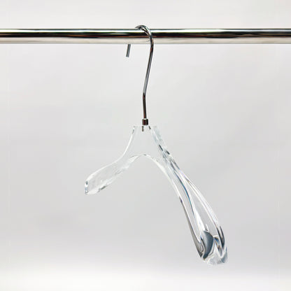 Kochwert Clear Acrylic Hanger with Long Hook – Durable for Heavy Winter Coats and Pants-6