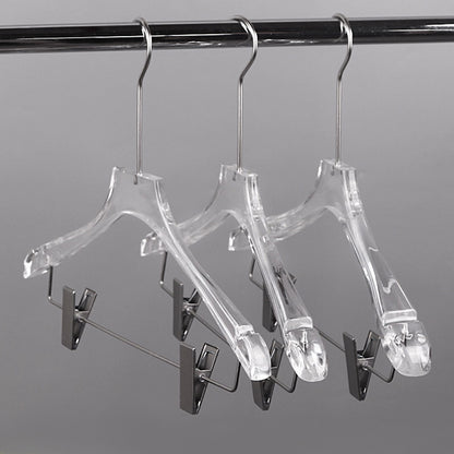 Kochwert Clear Acrylic Men's Hanger with Clips - for Displaying Suit and Pants in Stores-1