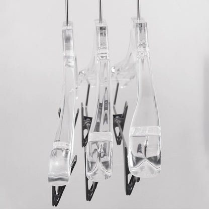 Kochwert Clear Acrylic Men's Hanger with Clips - for Displaying Suit and Pants in Stores-10
