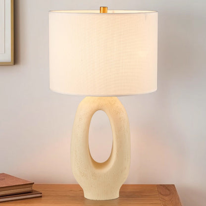 Kochwert Creative Bedside Table Lamp – Modern Art Lamp with Linen Shade for Bedroom Decor