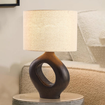 Kochwert Creative Bedside Table Lamp – Modern Art Lamp with Linen Shade for Bedroom Decor