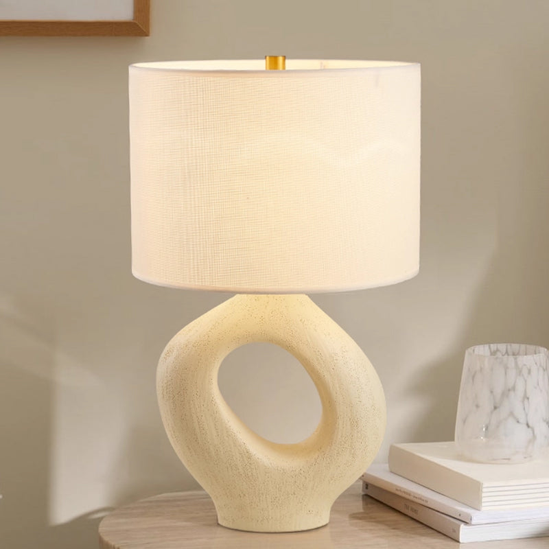 Kochwert Creative Bedside Table Lamp – Modern Art Lamp with Linen Shade for Bedroom Decor