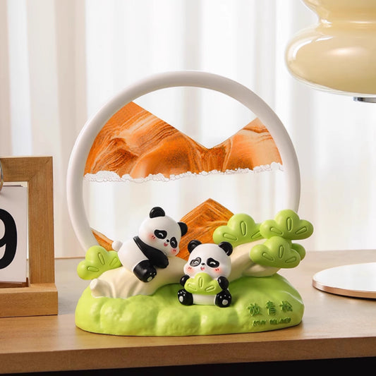 Kochwert Creative Resin Hourglass - Panda Monkey Sand Art Desktop Decor and Healing Gift
