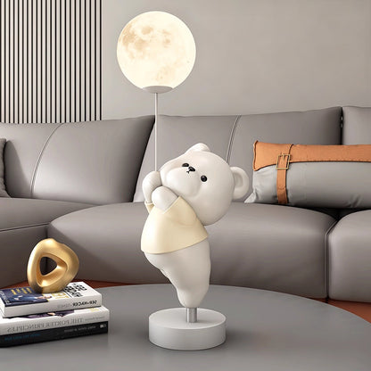 Kochwert Cute Bear & Bunny Kids Bedside Lamp – Warm Night Light for Bedroom & Living Room