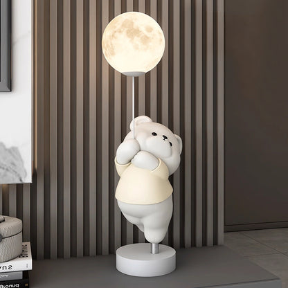Kochwert Cute Bear & Bunny Kids Bedside Lamp – Warm Night Light for Bedroom & Living Room