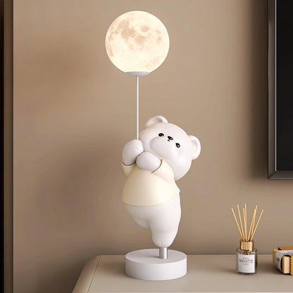 Kochwert Cute Bear & Bunny Kids Bedside Lamp – Warm Night Light for Bedroom & Living Room