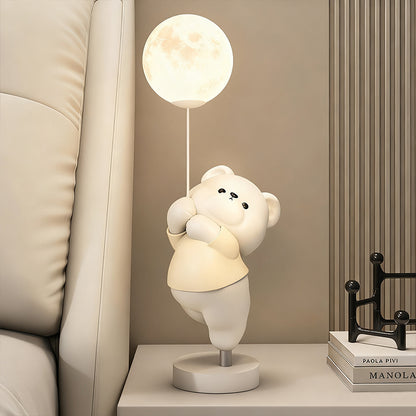 Kochwert Cute Bear & Bunny Kids Bedside Lamp – Warm Night Light for Bedroom & Living Room