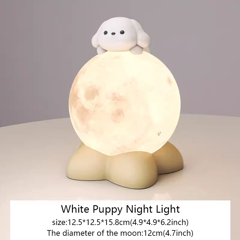 Kochwert Cute Bear & Bunny Kids Bedside Lamp – Warm Night Light for Bedroom & Living Room