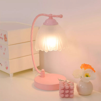 Kochwert Fairy Style Bedside Table Lamp – Romantic Floral Light for Cozy Bedroom Lighting