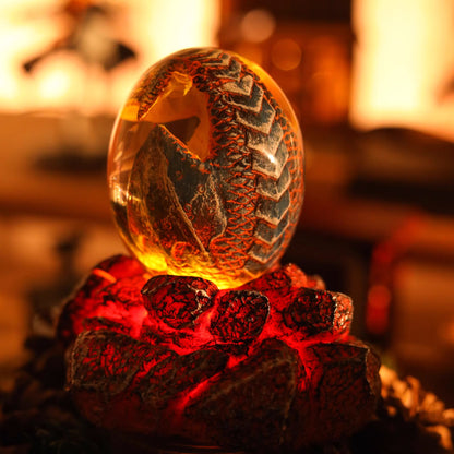 Kochwert Glowing Lava Dragon Egg - A Resin Dinosaur Egg Lamp and a Harry Potter Gift
