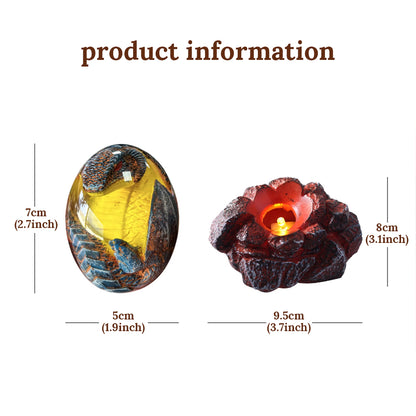 Kochwert Glowing Lava Dragon Egg - A Resin Dinosaur Egg Lamp and a Harry Potter Gift