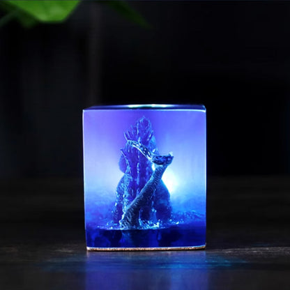Kochwert Godzilla Resin Night Light – Creative City Battle Lamp for Home Decor and Gifts