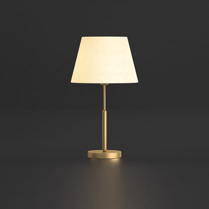 Kochwert Modern Brass Bedside Table Lamp – Fabric Shade for Bedroom & Home Lighting