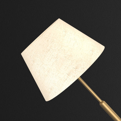 Kochwert Modern Brass Bedside Table Lamp – Fabric Shade for Bedroom & Home Lighting