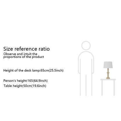 Kochwert Nordic Vintage Bedside Table Lamp – Warm Linen Shade Lamp for Cozy Bedroom Lighting