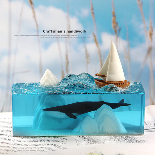 Kochwert Ocean Whale Resin Night Light – Perfect for Birthday Gifts and Home Decor