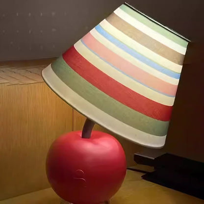 Kochwert Peace Blessing Apple Lamp – Creative Red Resin Table Lamp for Home and Gift Use