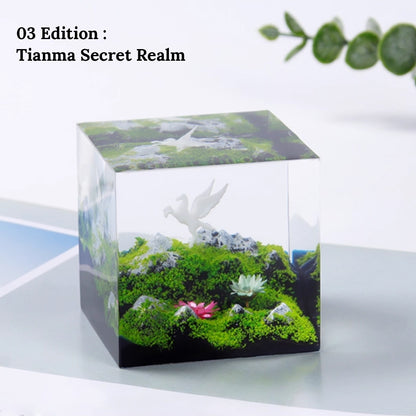 Kochwert Preserved Flower Fawn Resin Statue – Home, Living Room, Study, and Office Decor