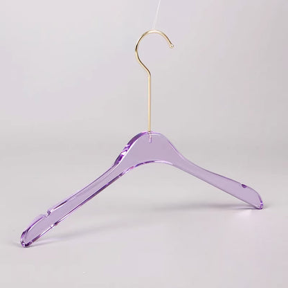 Kochwert Purple Acrylic Clothes Hanger - Long Hook Durable for Hanging Dresses and Pants