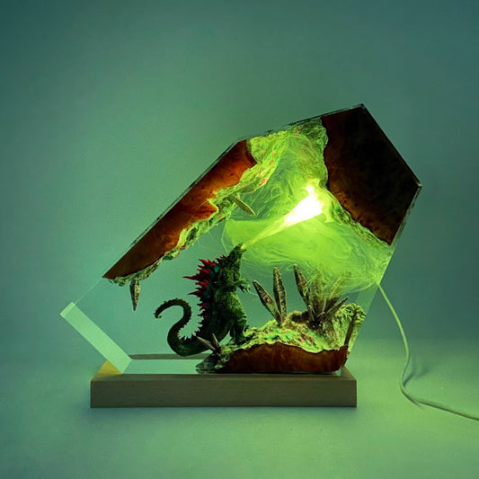 Kochwert Resin Godzilla Night Light – Cool Home Decor Figurine & Birthday Gift
