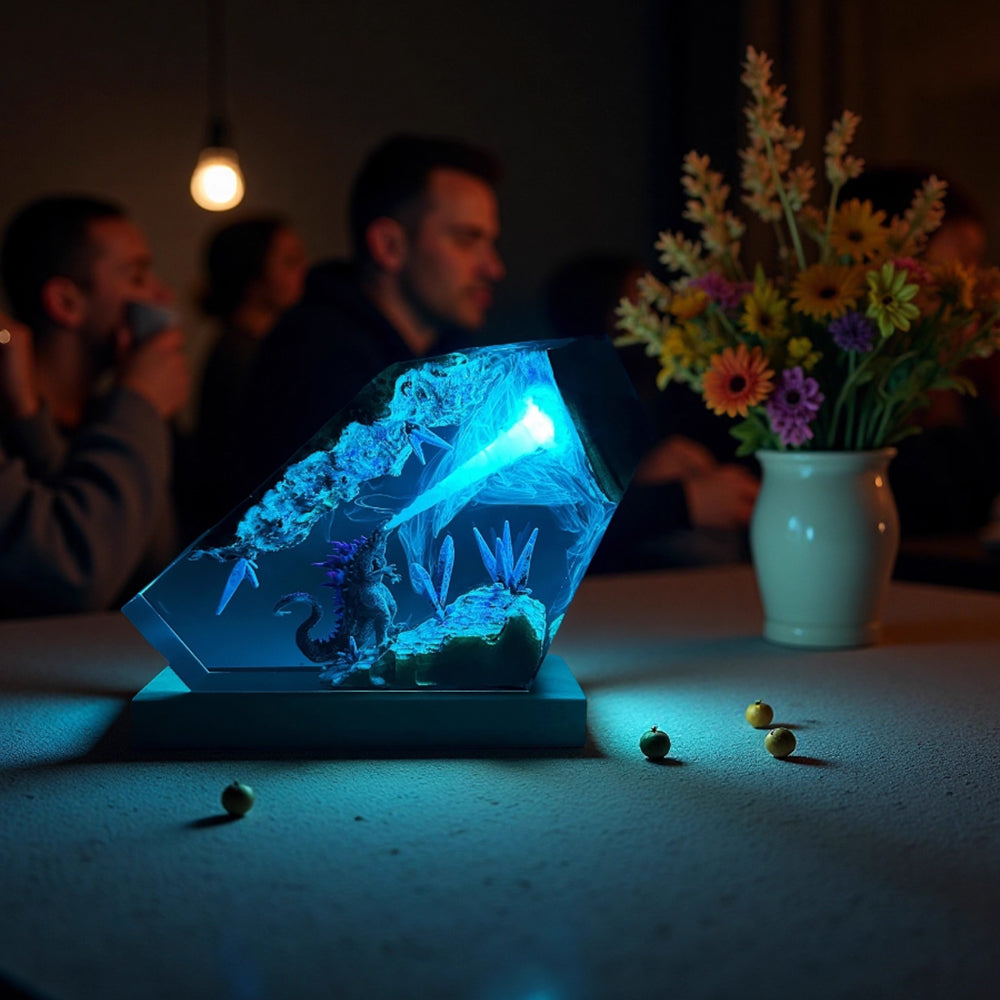 Kochwert Resin Godzilla Night Light – Cool Home Decor Figurine & Birthday Gift