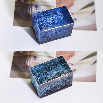 Kochwert Resin Mountain Ocean Sculpture – Handmade Desk & Car Decor, Unique Gift Idea