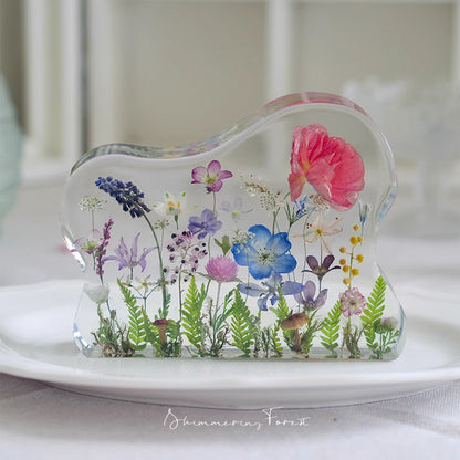 Kochwert Resin Night Light – Handmade Creative Dried Flower and Plant Decorative Lamp