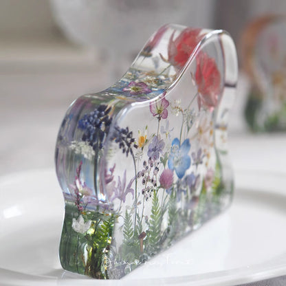 Kochwert Resin Night Light – Handmade Creative Dried Flower and Plant Decorative Lamp