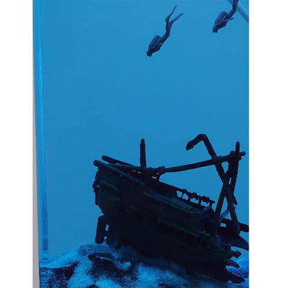 Kochwert Shipwreck Diver Resin Night Light – Ocean Art Lamp for Home Decor and Gifts