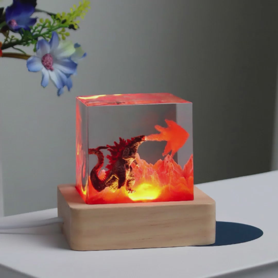 Kochwert Resin Godzilla Night Light – Creative Children's Gift and Home Decoration-3