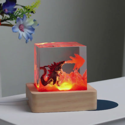 Kochwert Resin Godzilla Night Light – Creative Children's Gift and Home Decoration-3
