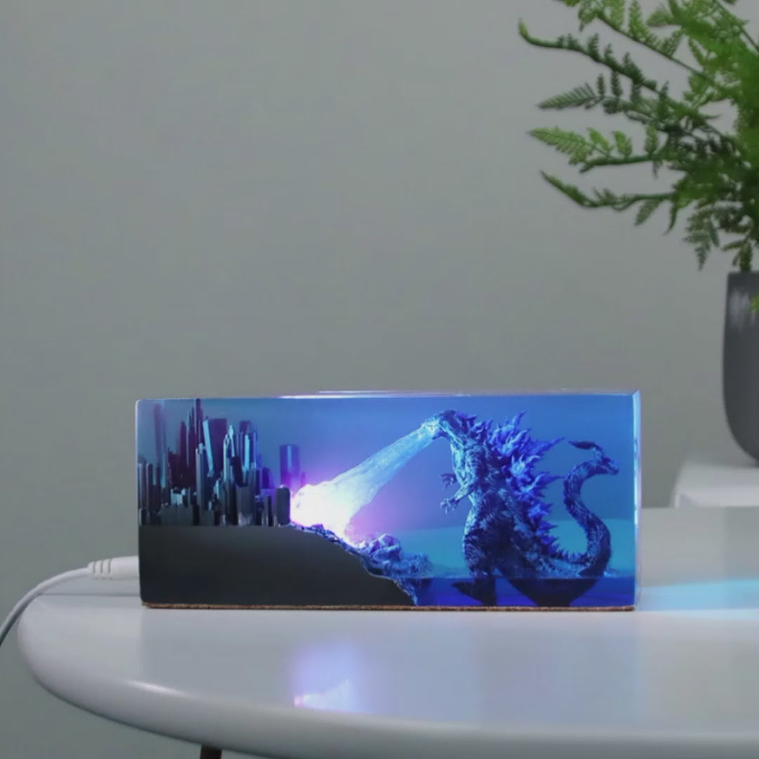 Kochwert Godzilla Resin Night Light – Creative City Battle Lamp for Home Decor and Gifts-20
