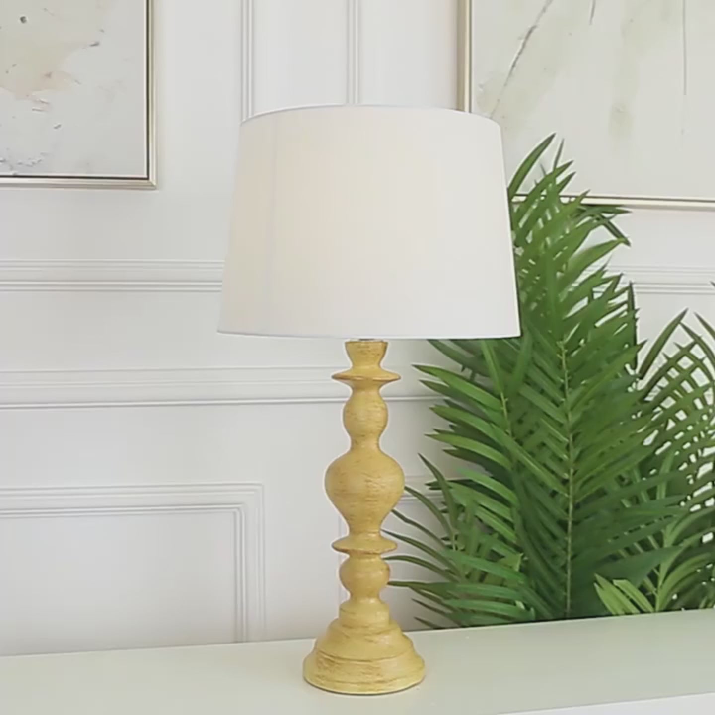 Kochwert Nordic Vintage Bedside Table Lamp – Warm Linen Shade Lamp for Cozy Bedroom Lighting-3