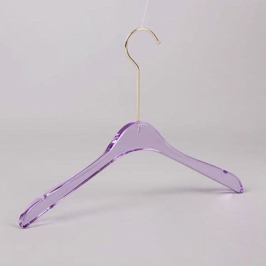 Kochwert Purple Acrylic Clothing Hanger - Long Hook Durable for Hanging Dresses and Pants-3
