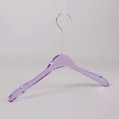 Kochwert Purple Acrylic Clothing Hanger - Long Hook Durable for Hanging Dresses and Pants-3