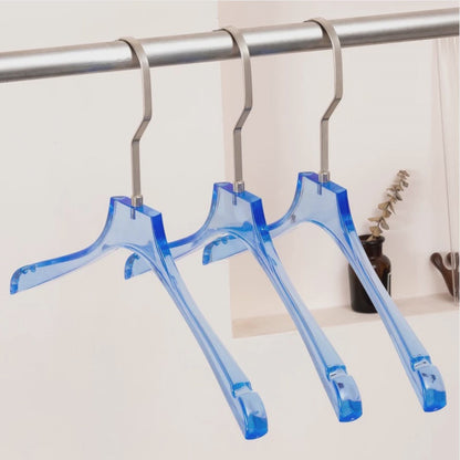 Kochwert Blue Acrylic Clothes Hanger with Pants Clip - Unisex, Suitable for Store Displays-3