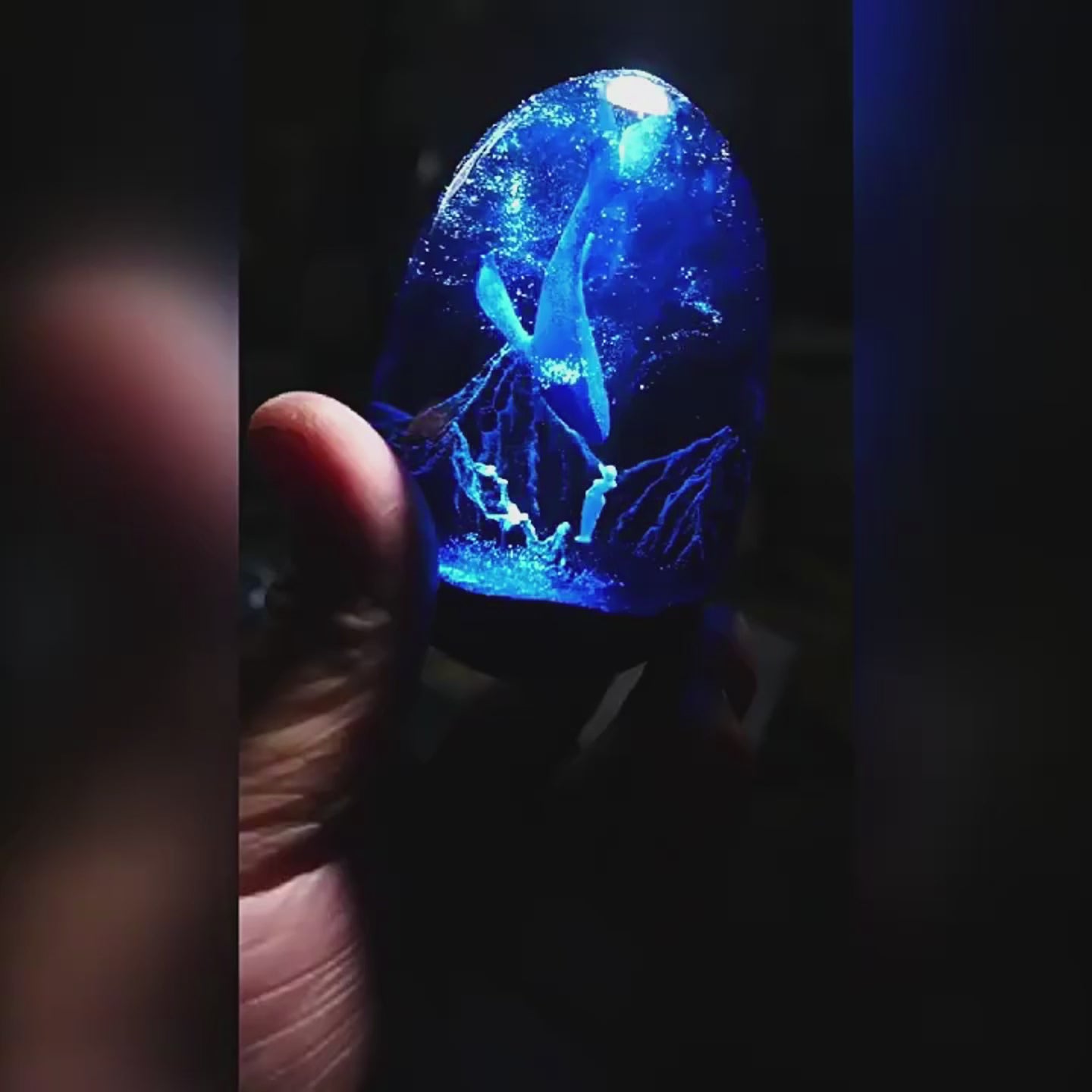 Kochwert Dragon Egg Resin Night Light – Handmade Romantic Galaxy Home Decor and Gift-2